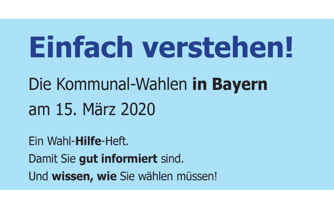 Kommunalwahlen am 15. März 2020 in Stadt und Landkreis Aschaffenburg – jeder darf wählen!