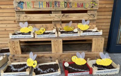 Welttag der Bienen in den Integrativen Kindertagesstätten Kunterbunt und Hundertmorgenwald