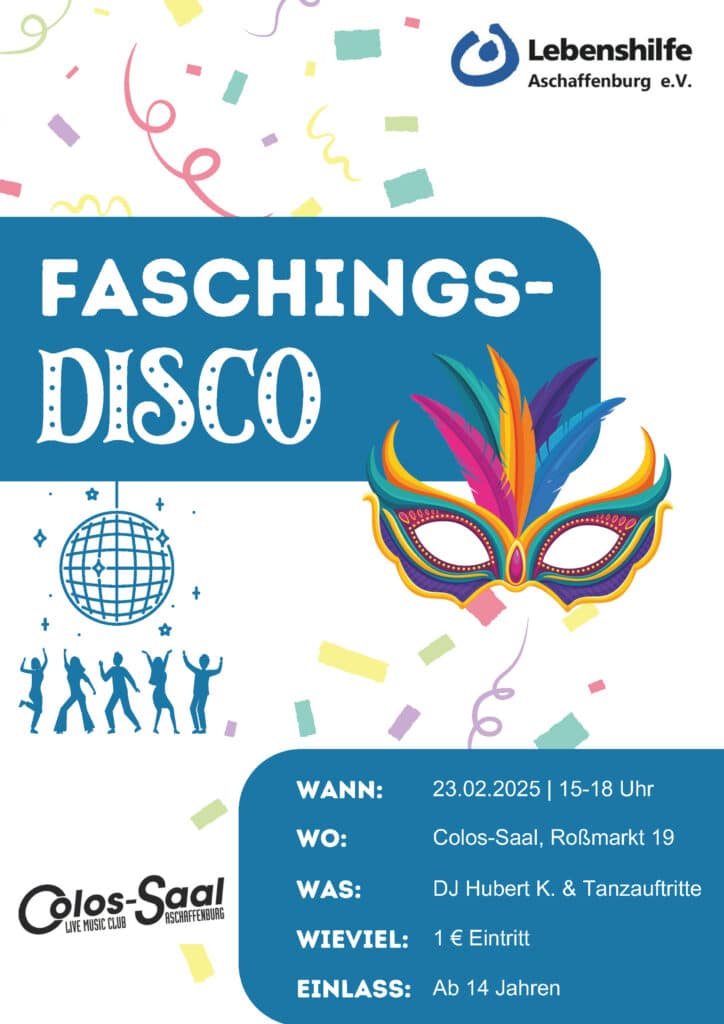 Einladung Faschingsdisco